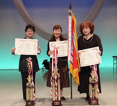 上位3人の集合写真